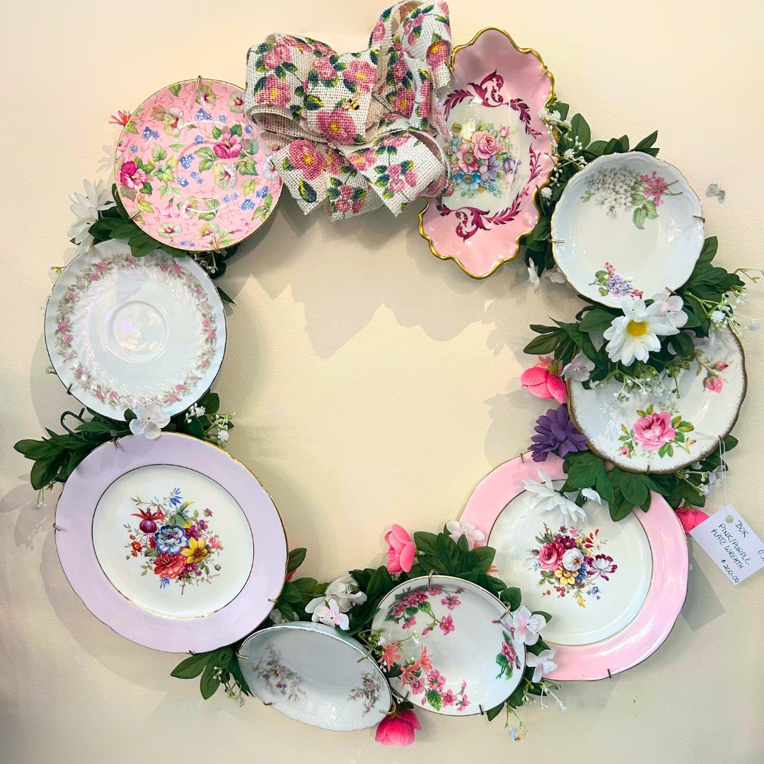 Pastel Plate Wreath