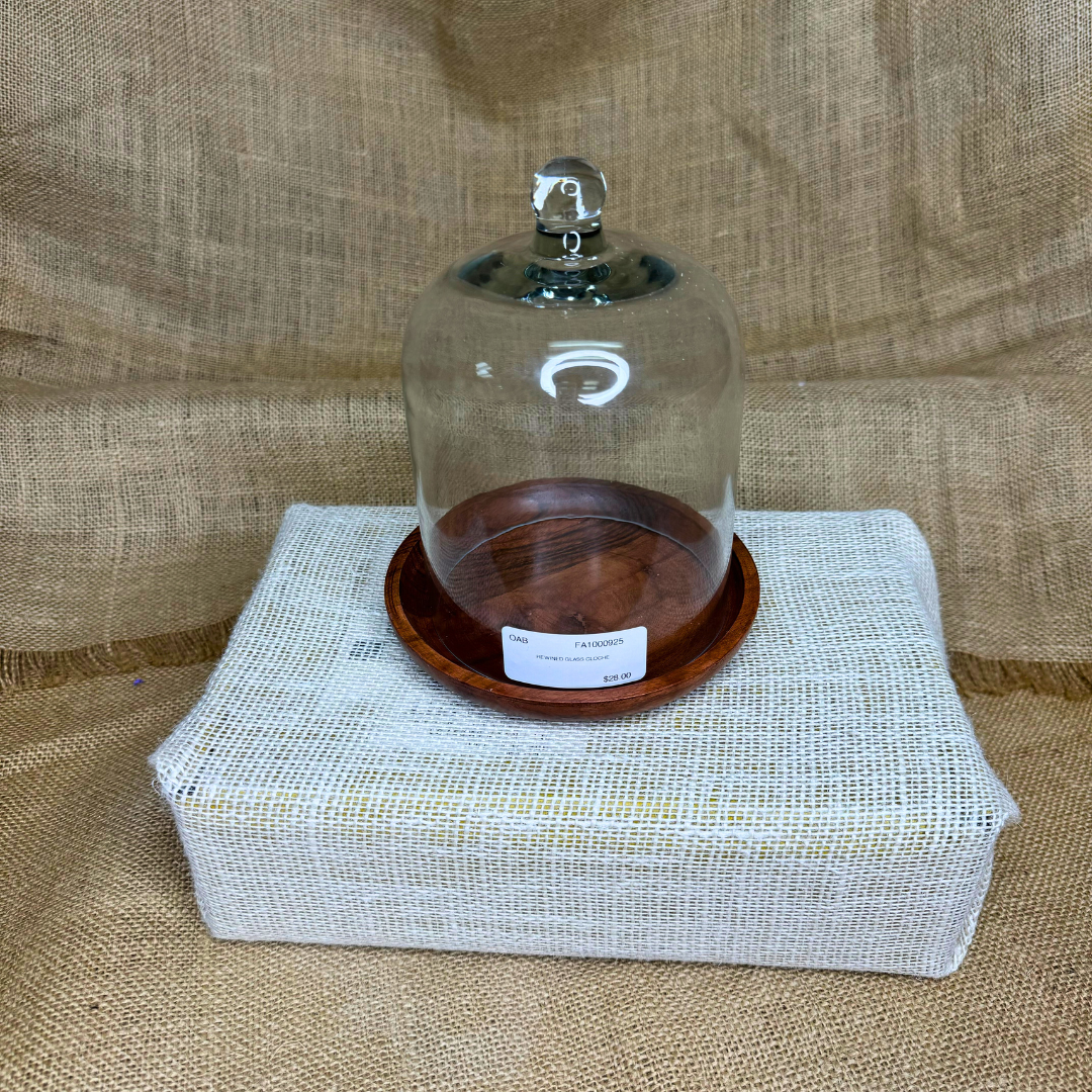 Rewined Glass Cloche/ Candle Holder