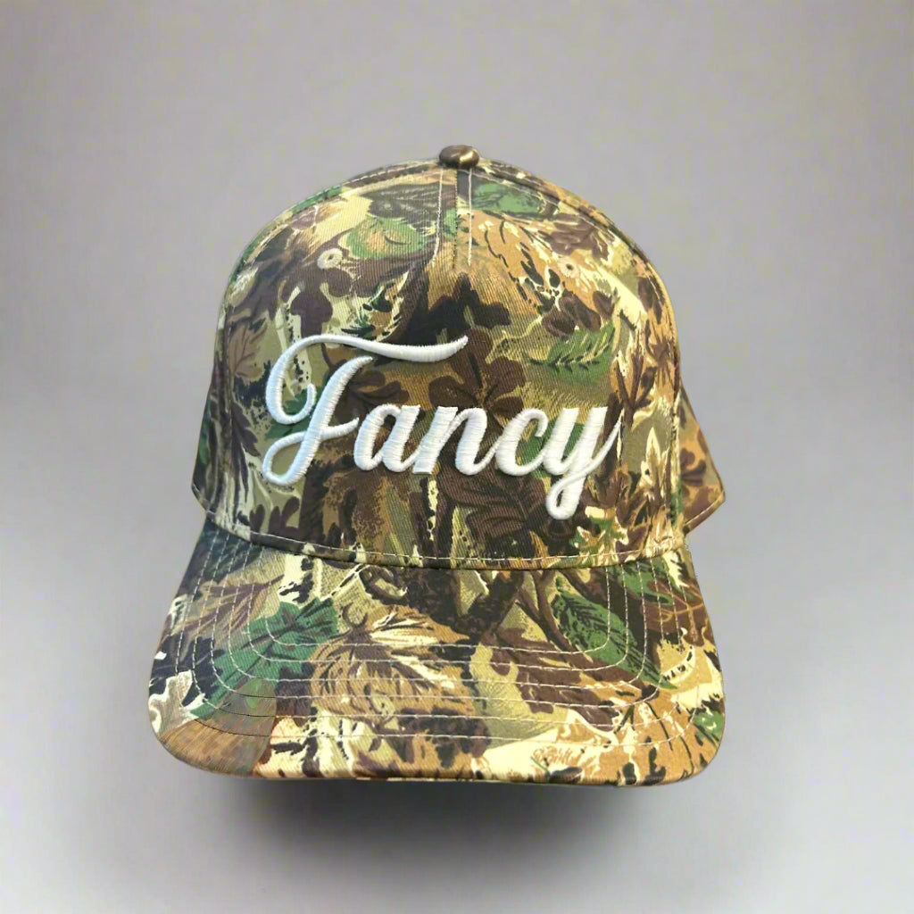 Fancy Embroidered Camo Cap