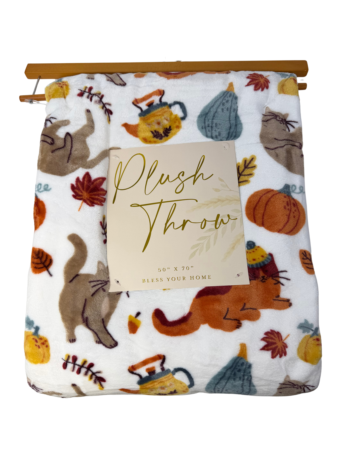 Fall Plush Throw Blanket