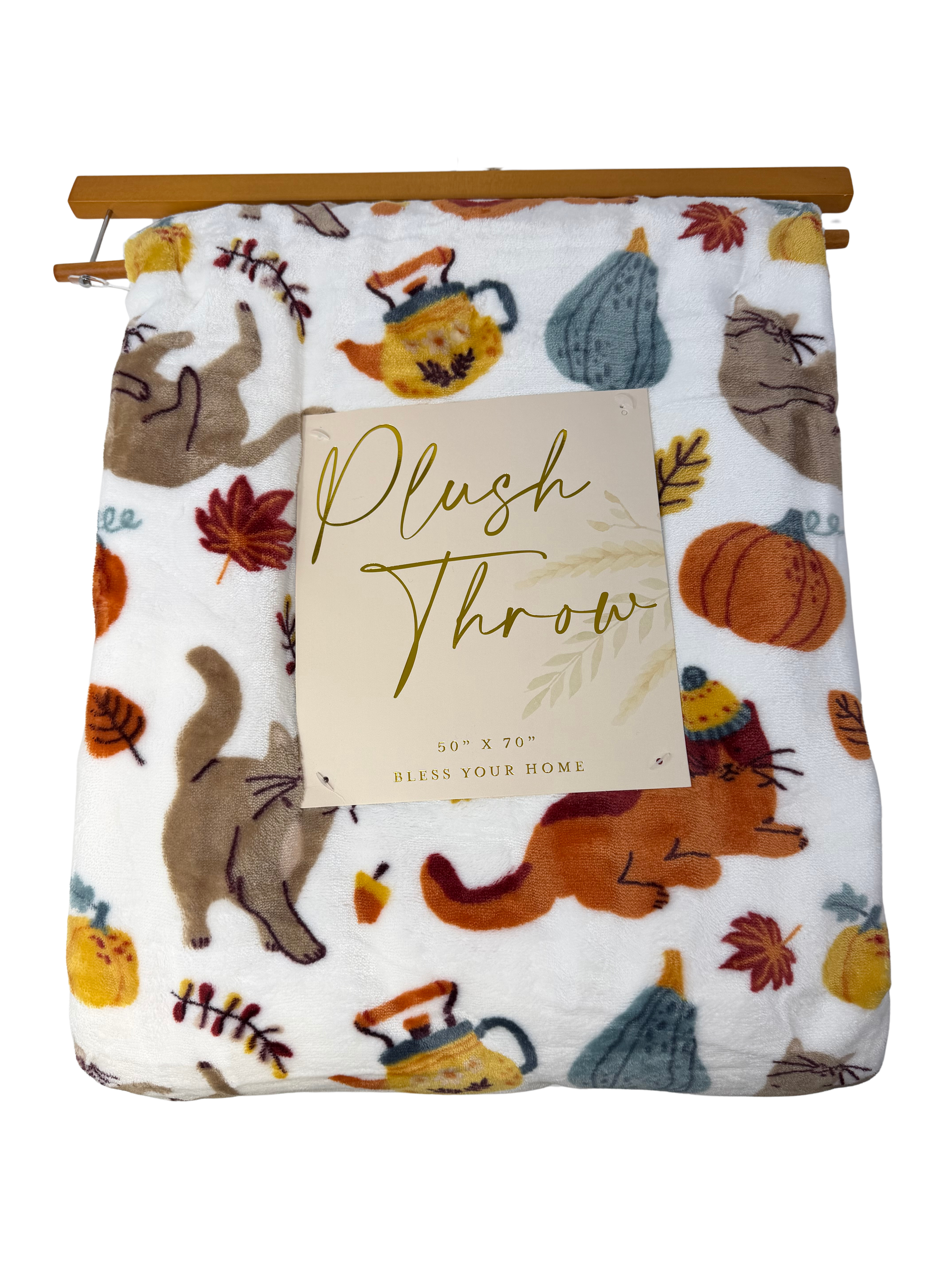 Fall Plush Throw Blanket