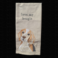 Embroidered Dog Hand Towel