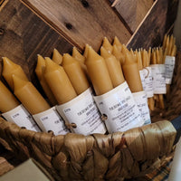 Hand Dipped Beeswax Taper Candles