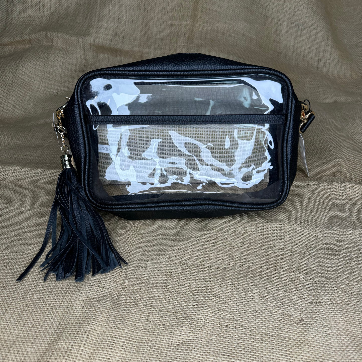 Clear Stadium Purse with Tassel