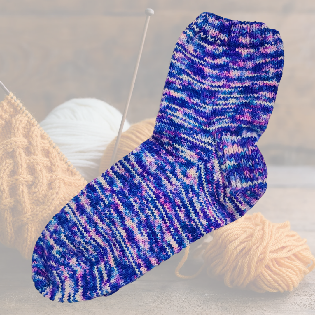 Hand Knitted Cozy Socks