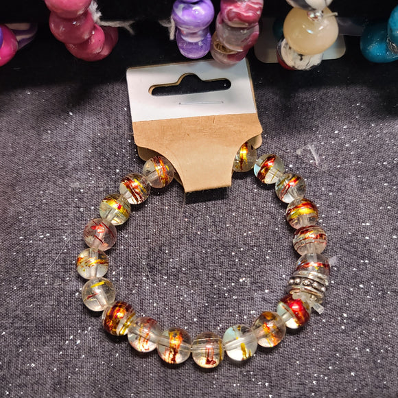 Handcrafted Fall Colored Beaded Bracelet
