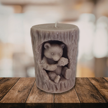 Bear Pillar Candles