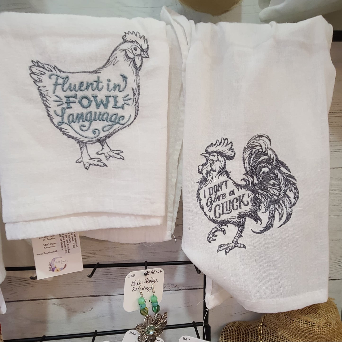 Humorous Chicken Tea Towels