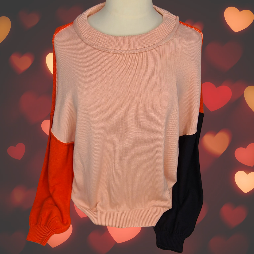 Soft Color Block Sweater