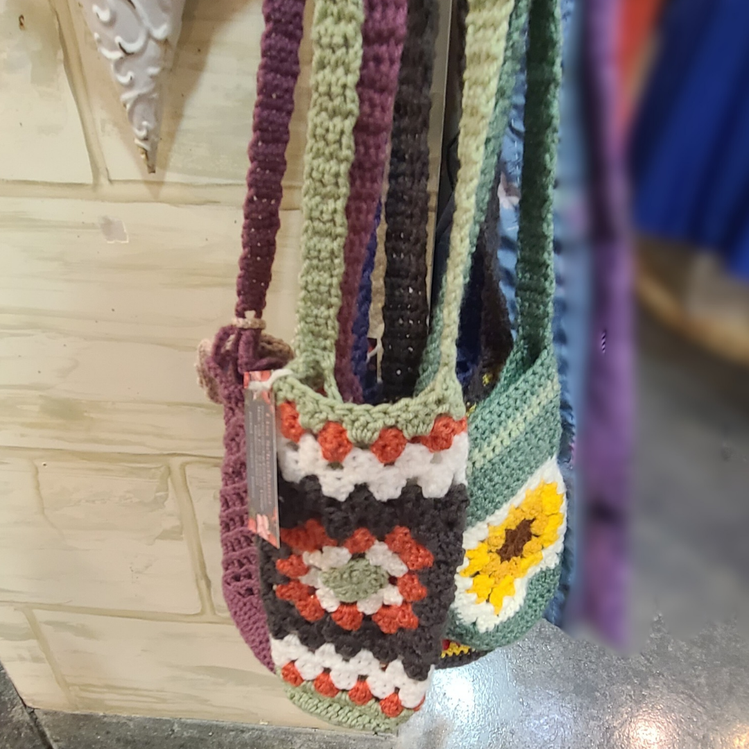 Crocheted Water Bottle Bag