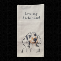 Embroidered Dog Hand Towel