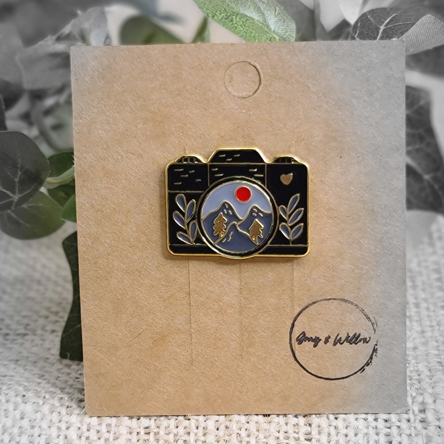 Enamel Camera Pin