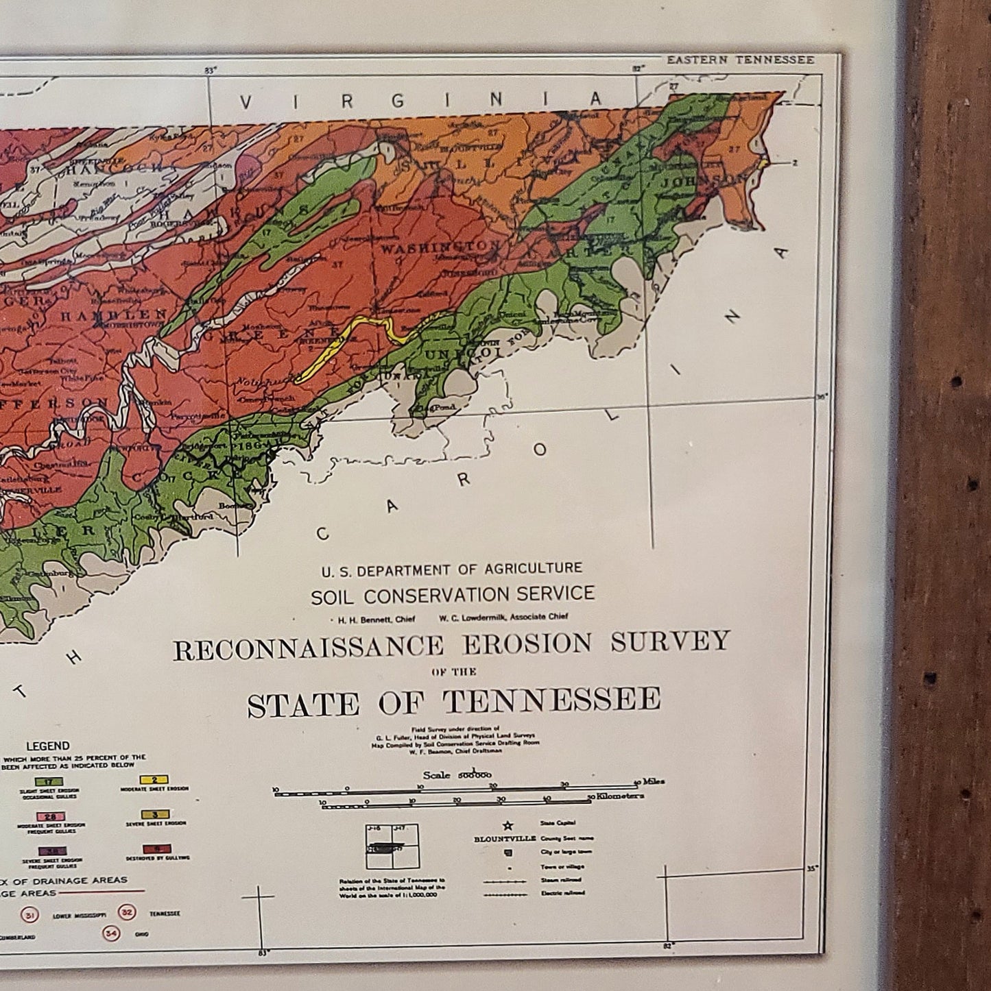 Tennessee Erosion Survey Map