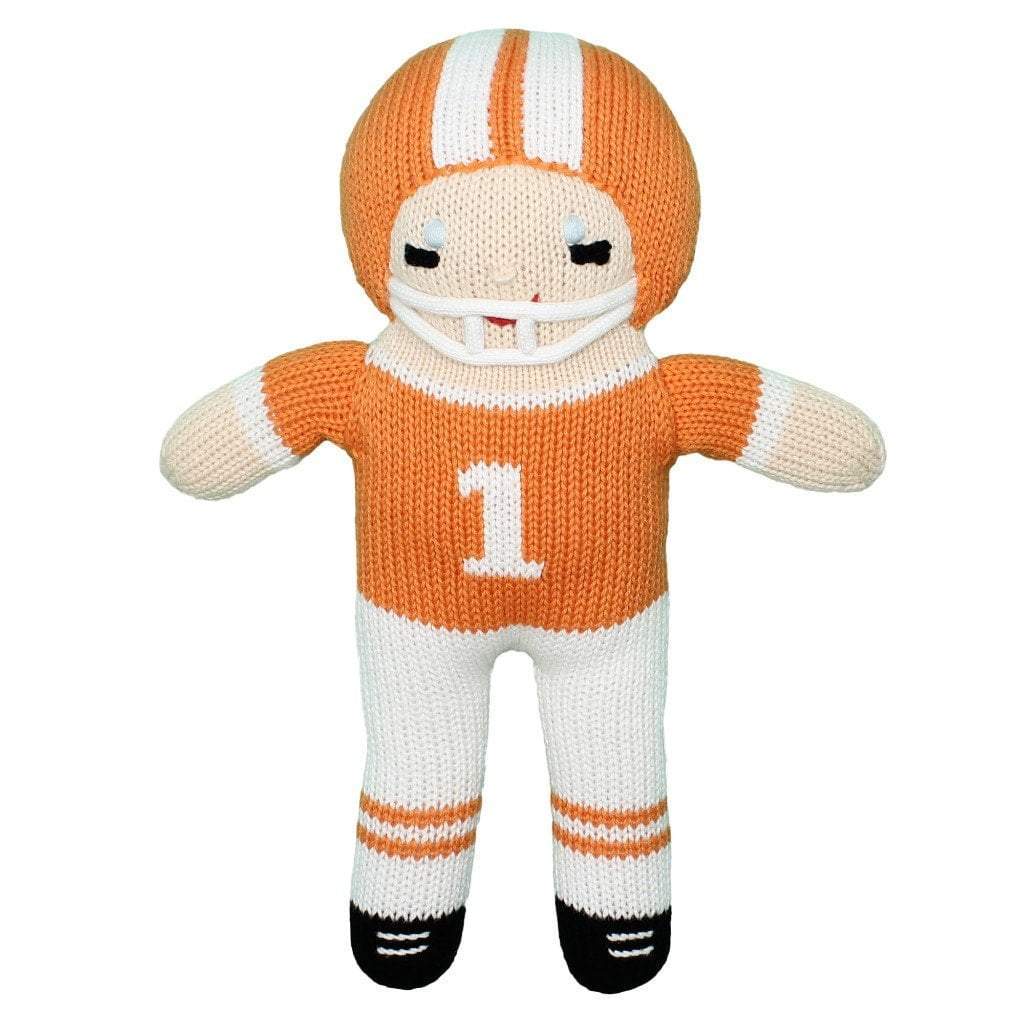 Orange & White Football Player Doll