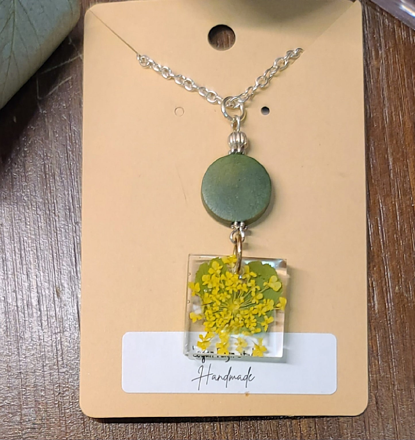 Yellow Floral Necklace