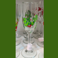 Hand-Painted Holiday Stemware Sets