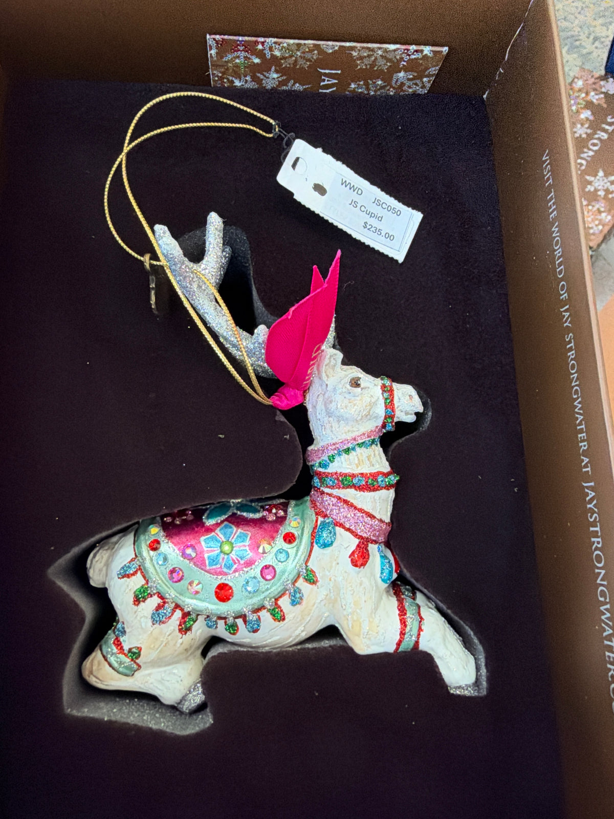 Jay Strongwater Cupid Ornament