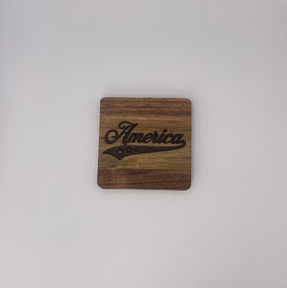 Engraved America Coaster