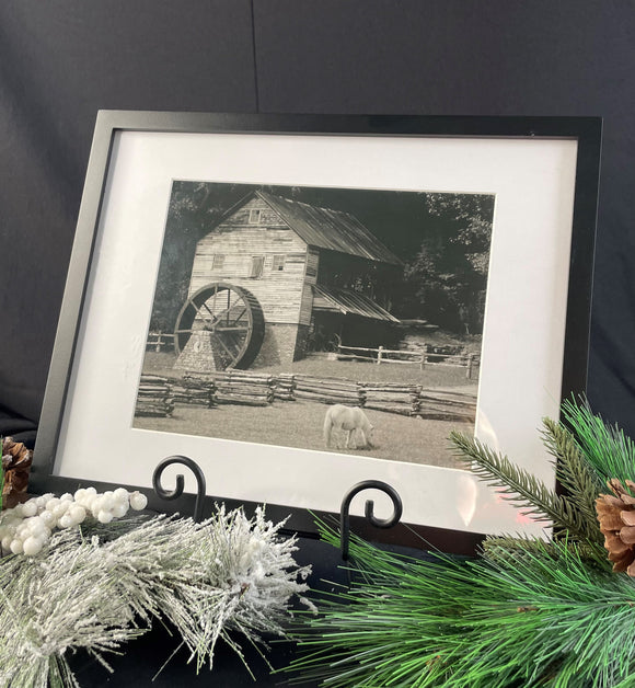 Black and White Cabin Photography Print
