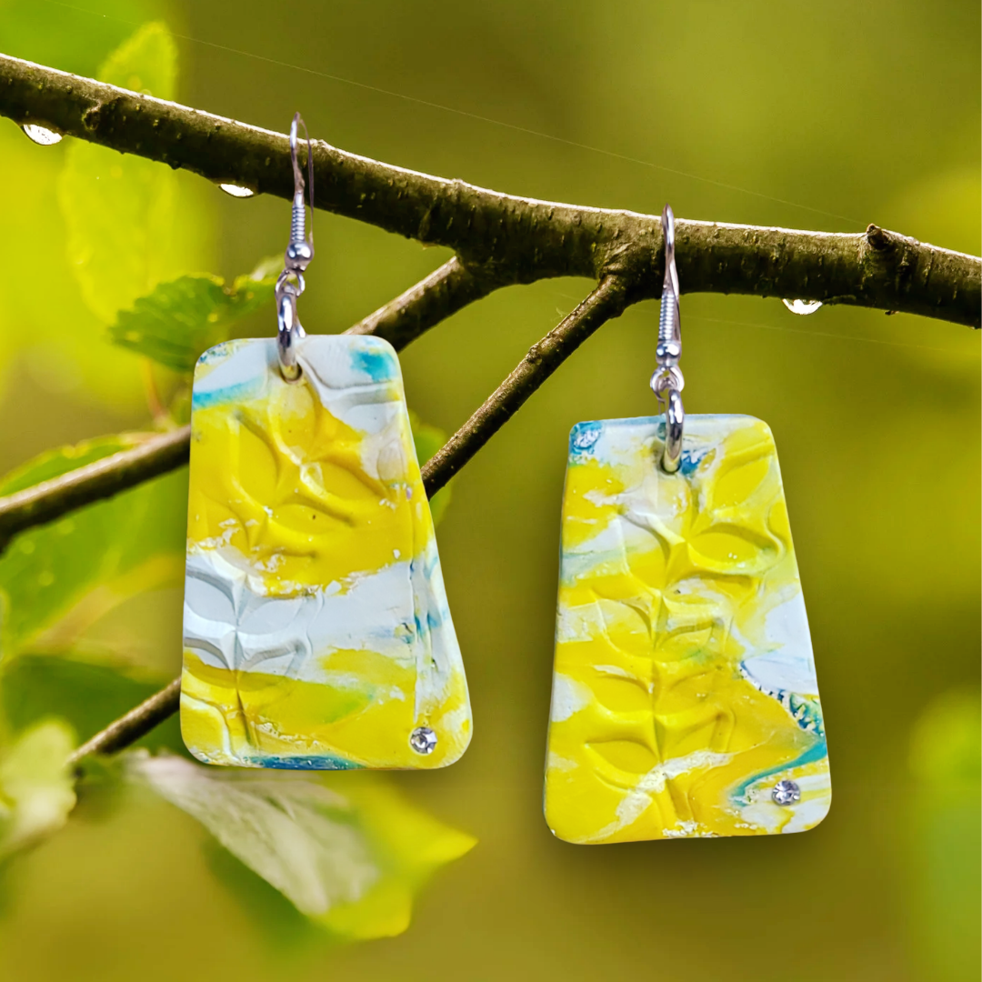 Leaf Impression Earrings