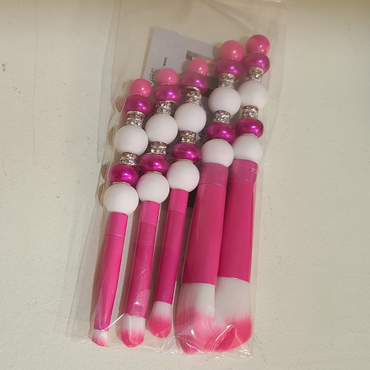Beaded 5pc Makeup Brush Set