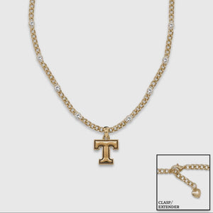 Gold Power T Necklace