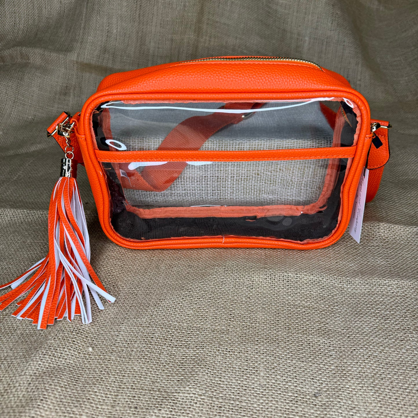 Clear Stadium Purse with Tassel