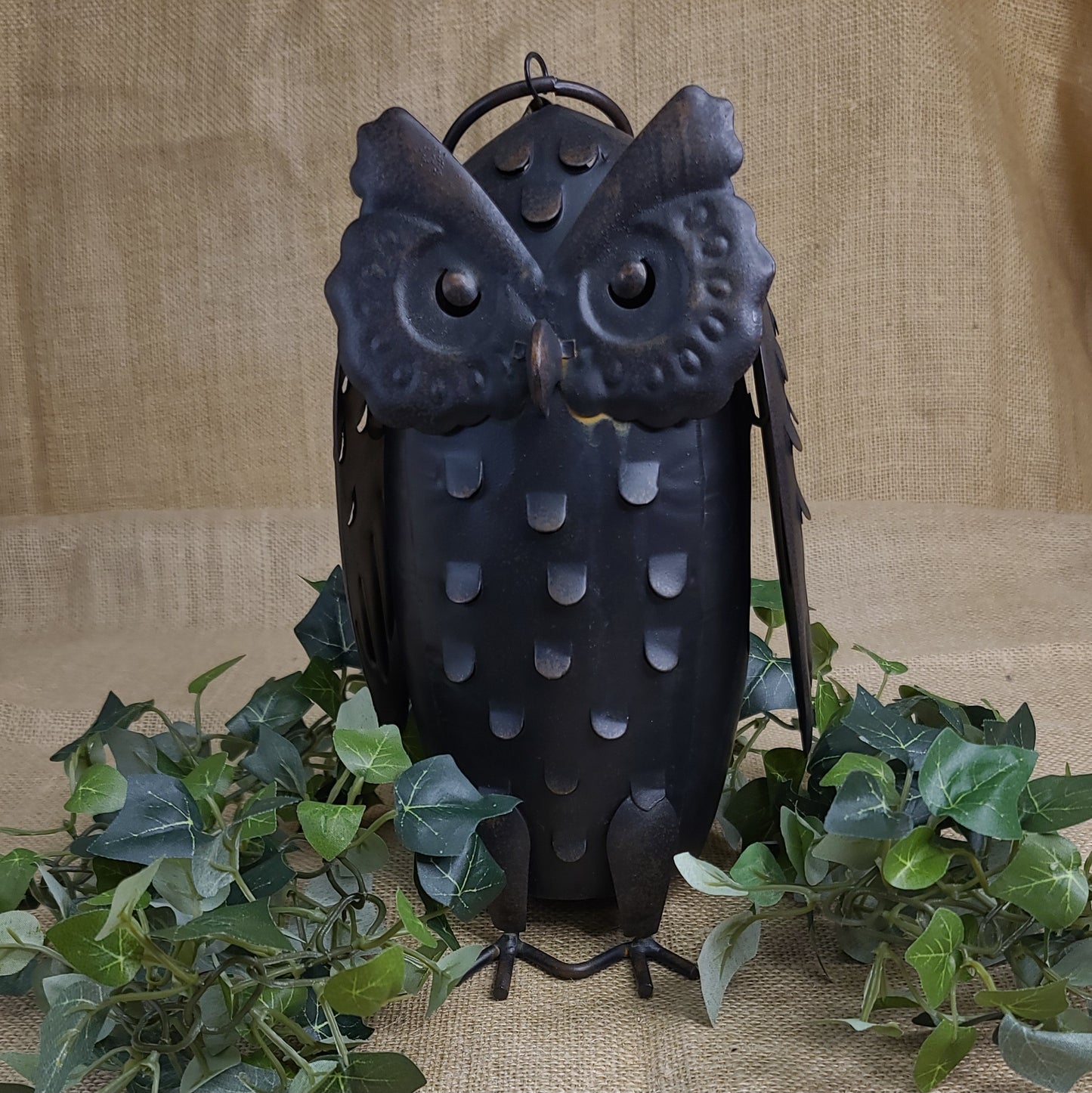 Metal Owl Lantern