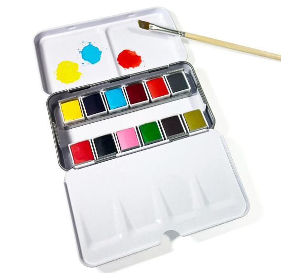Watercolor Paints Travel Kit