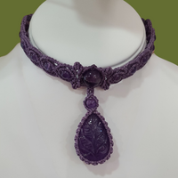 Purple Choker Necklace