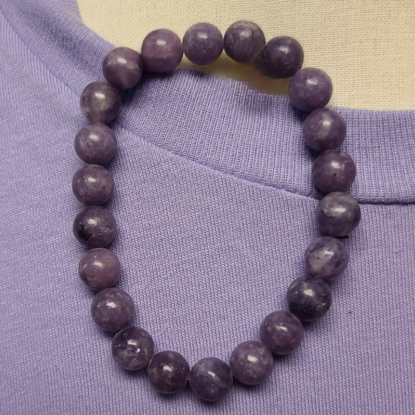 Purple Lepidolite Bracelet