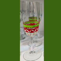 Hand-Painted Holiday Stemware Sets