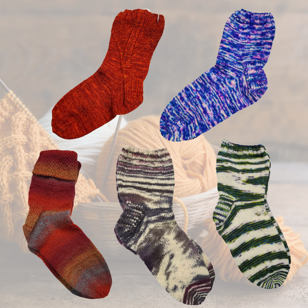 Hand Knitted Cozy Socks