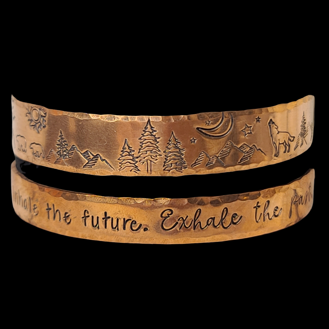 Hand Stamped Copper Bracelets