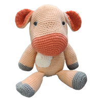 Crocheted Strawberry Milk Cow