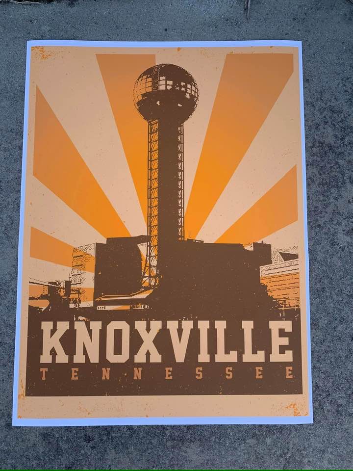 Sunsphere Orange Art Print Poster