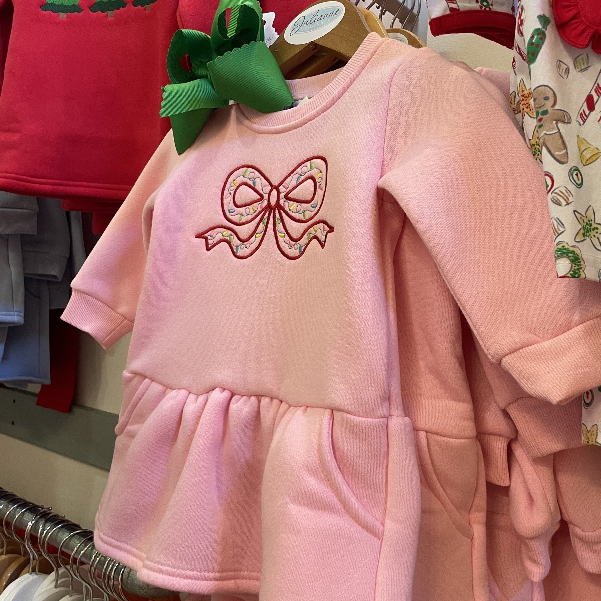 Pink Holiday Toddler Dress