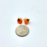 Orange Stud Earrings