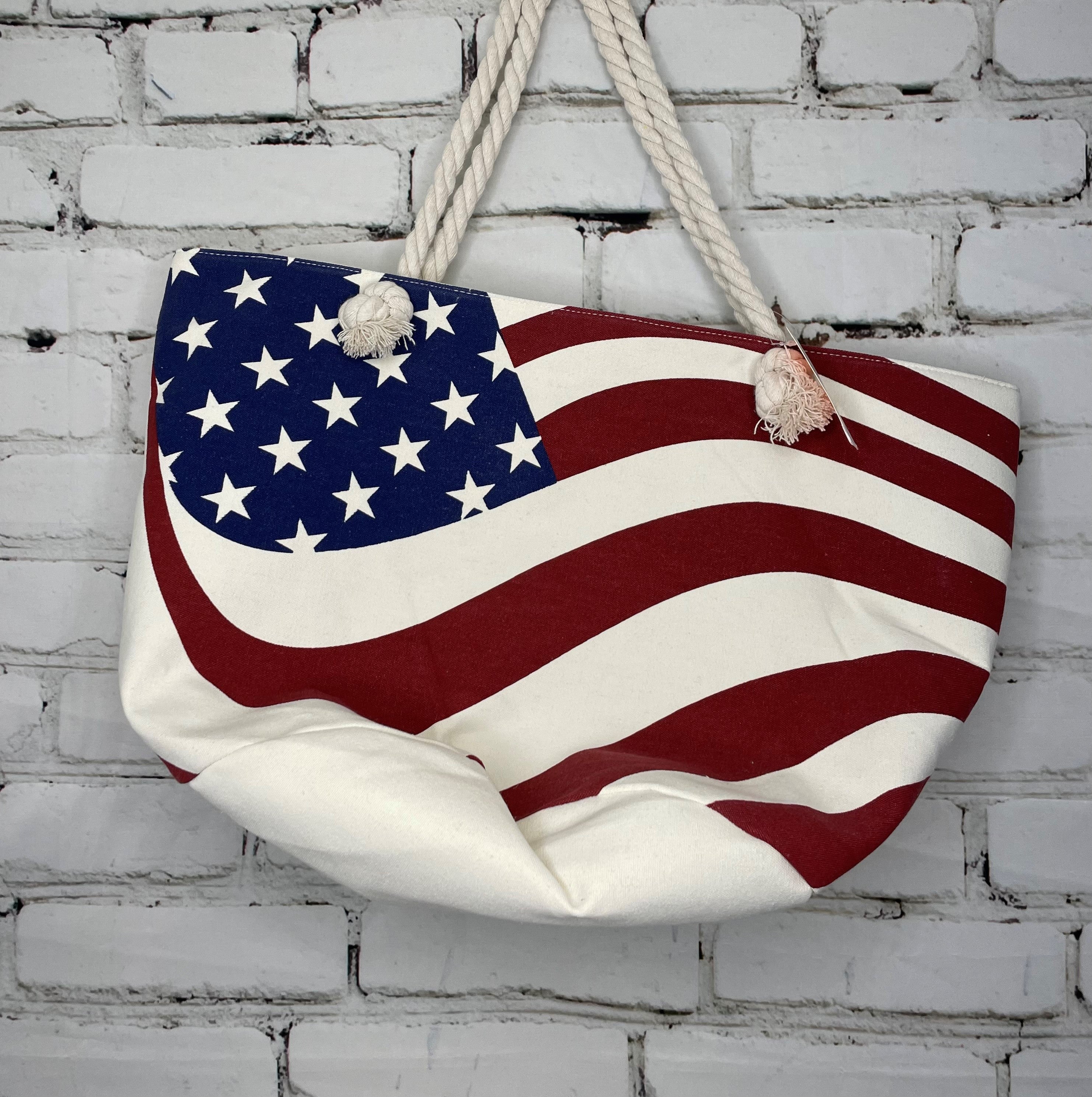 American Flag Tote Bag