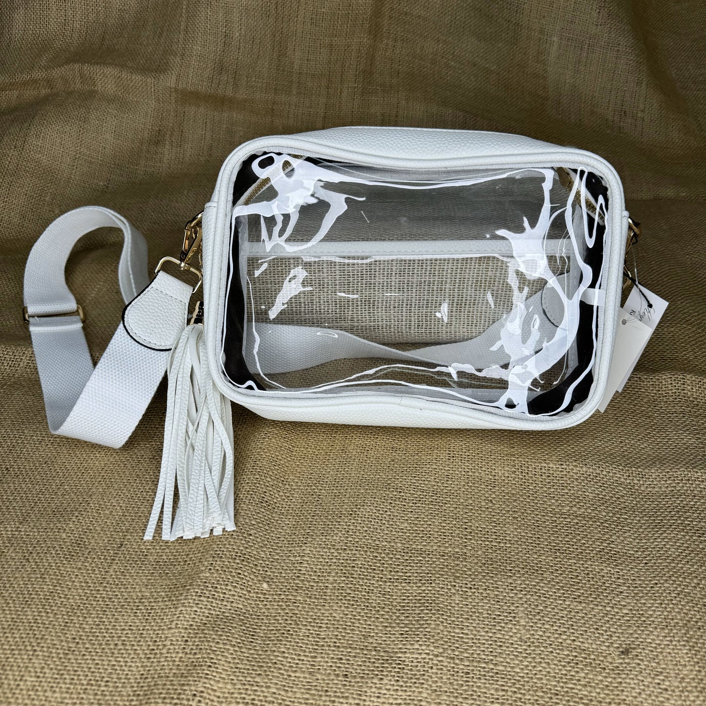 Clear Stadium Purse with Tassel