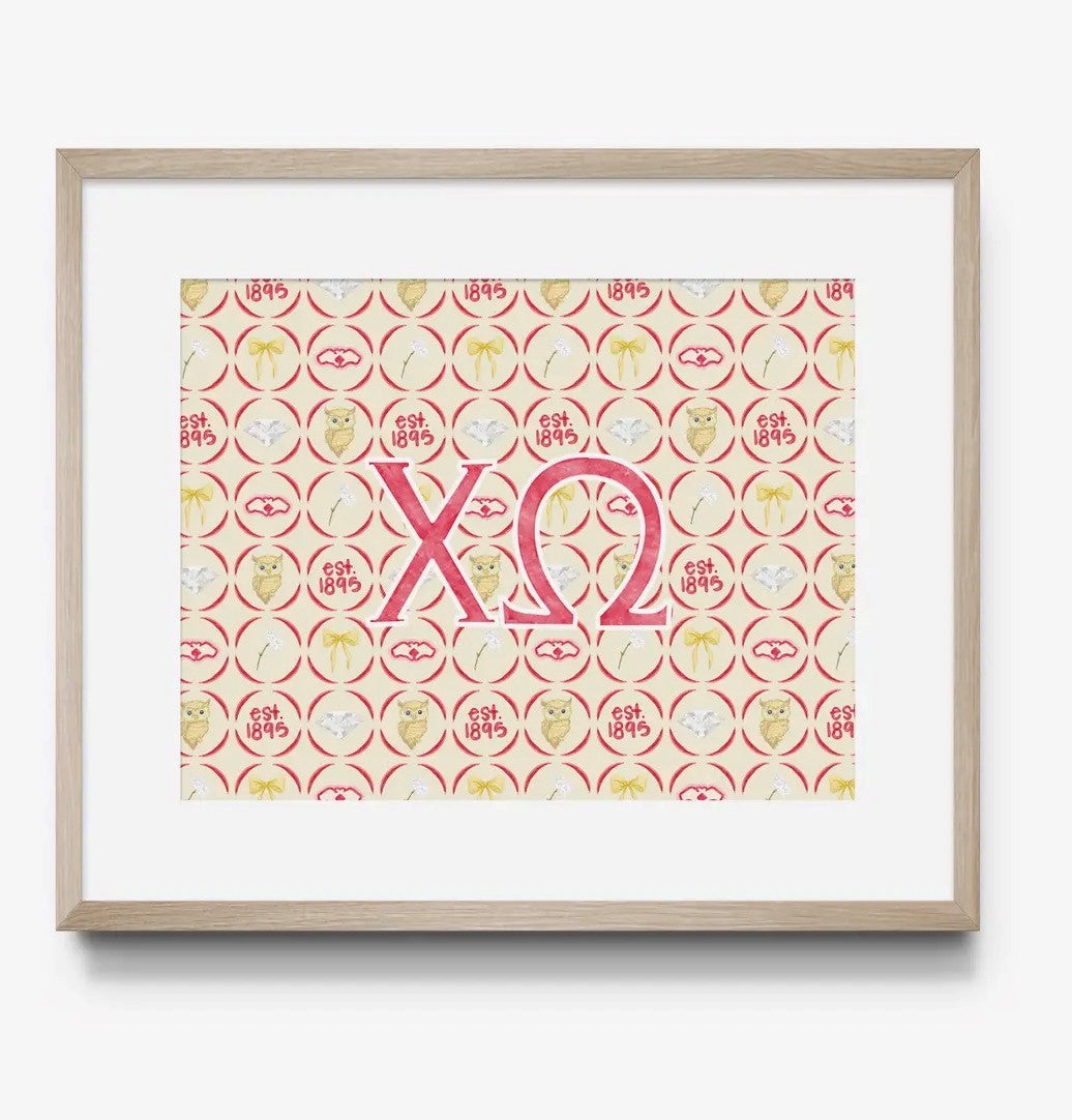 Chi Omega Print-Free Shipping