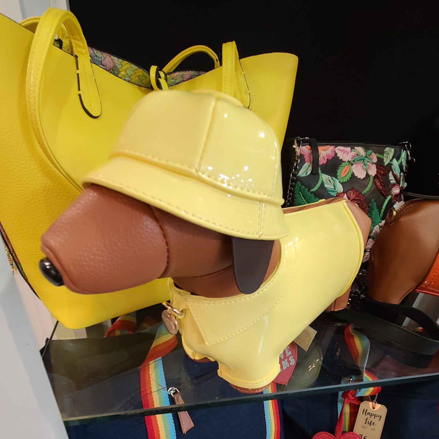 Raincoat Daschund Dog Purse