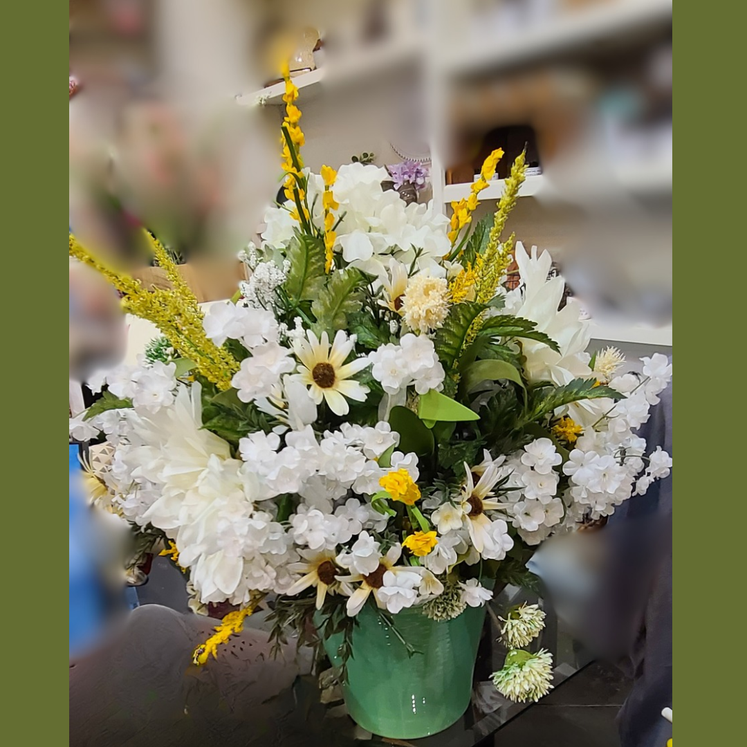 White & Yellow Floral Arrangement