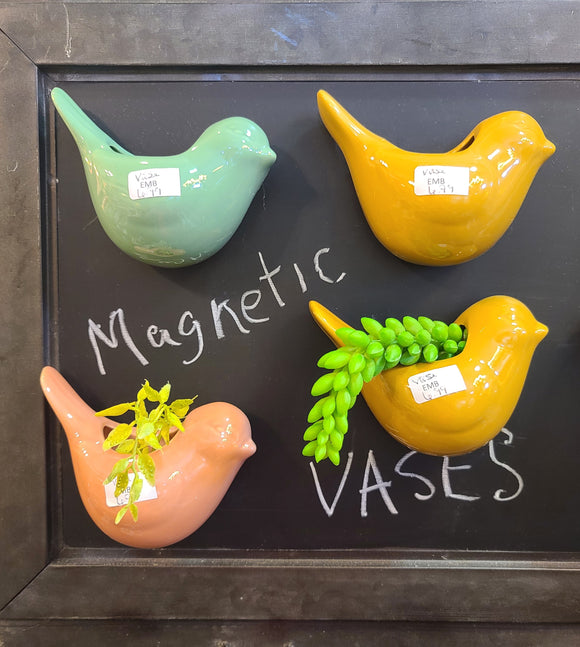 Magnetic Bird Vase