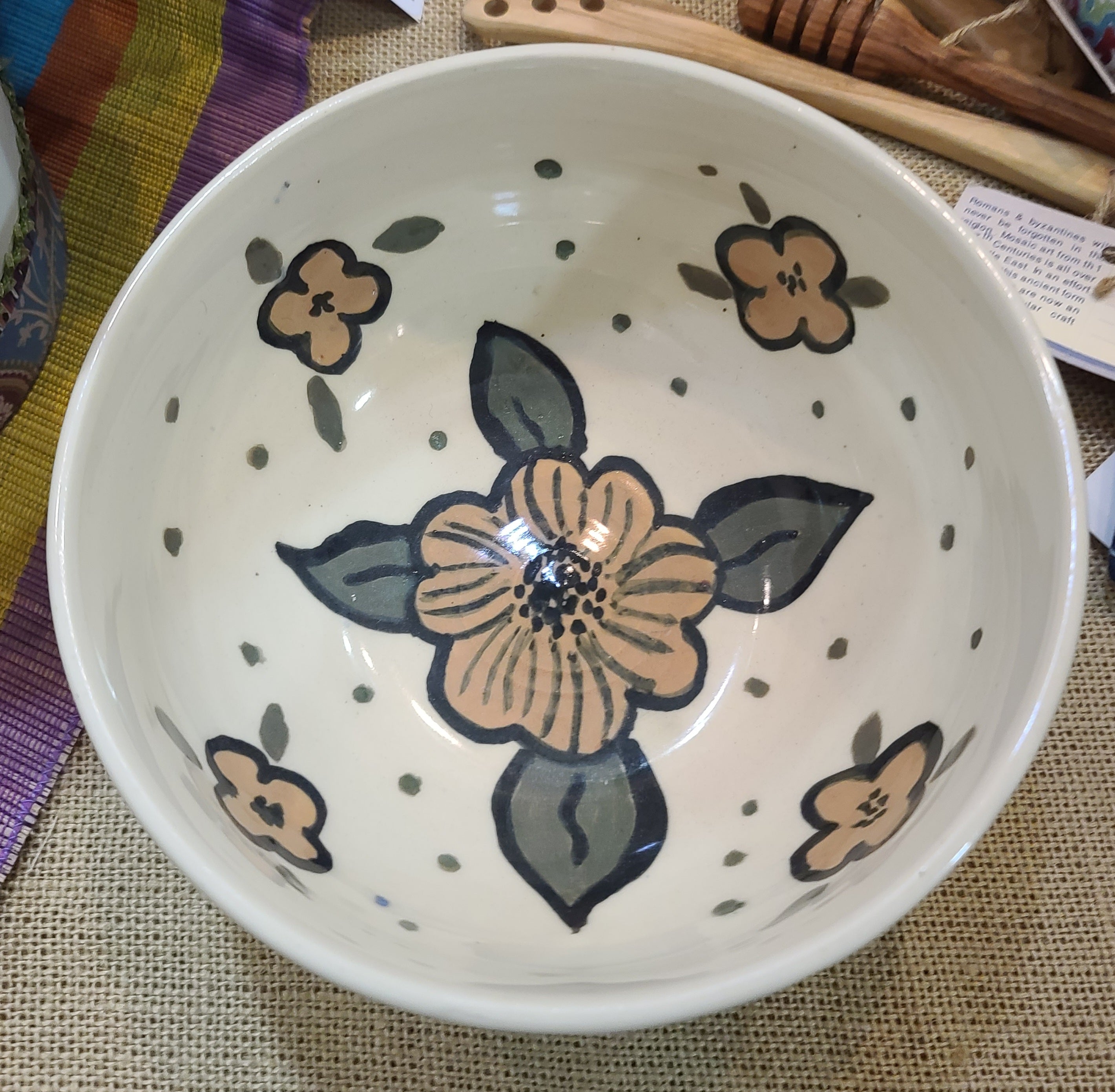 Ceramic Flower Bowl