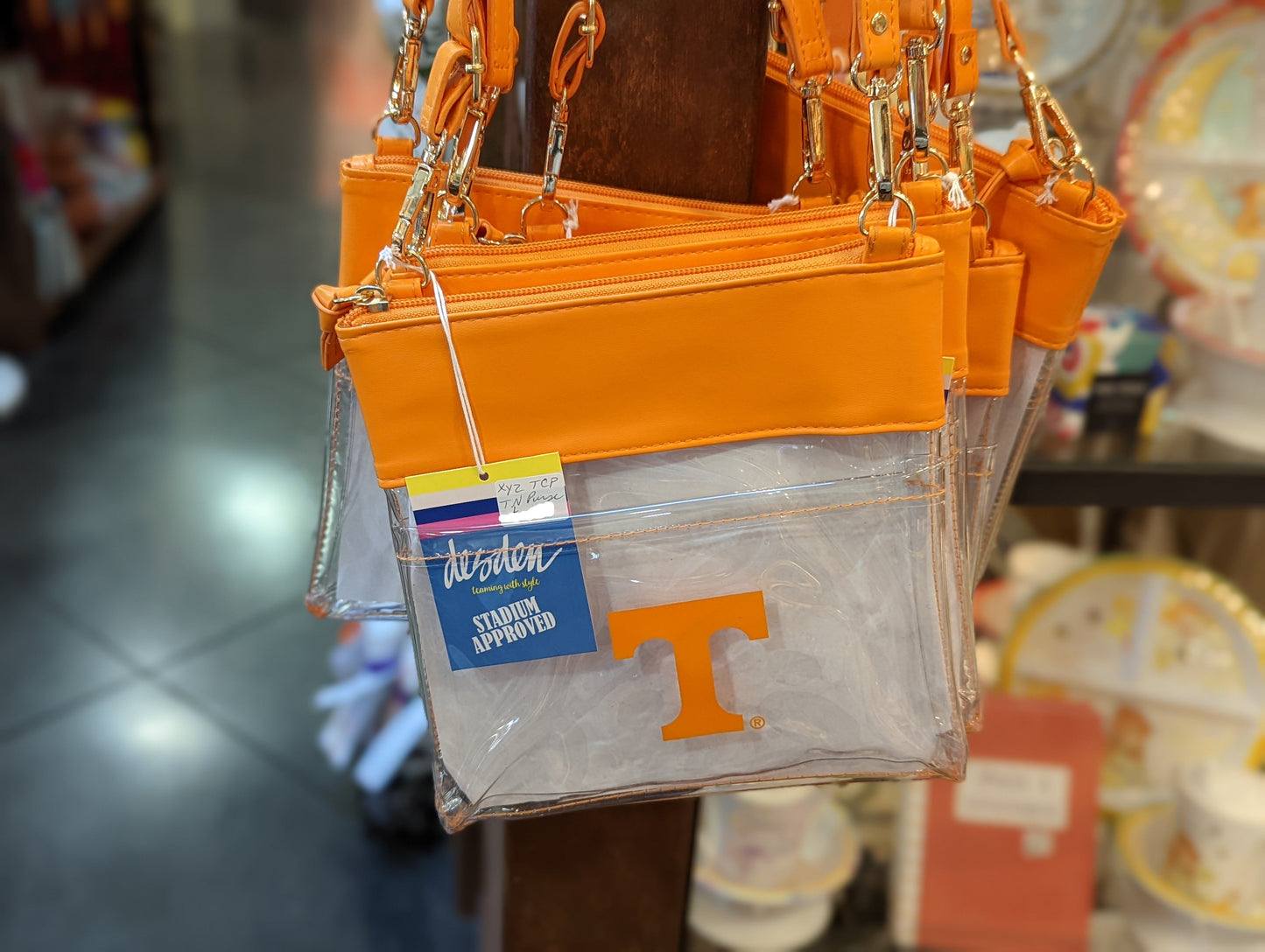 Clear T Crossbody Bag (orange)