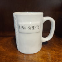 Live Simply Ceramic Mug