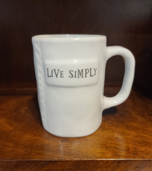 Live Simply Ceramic Mug