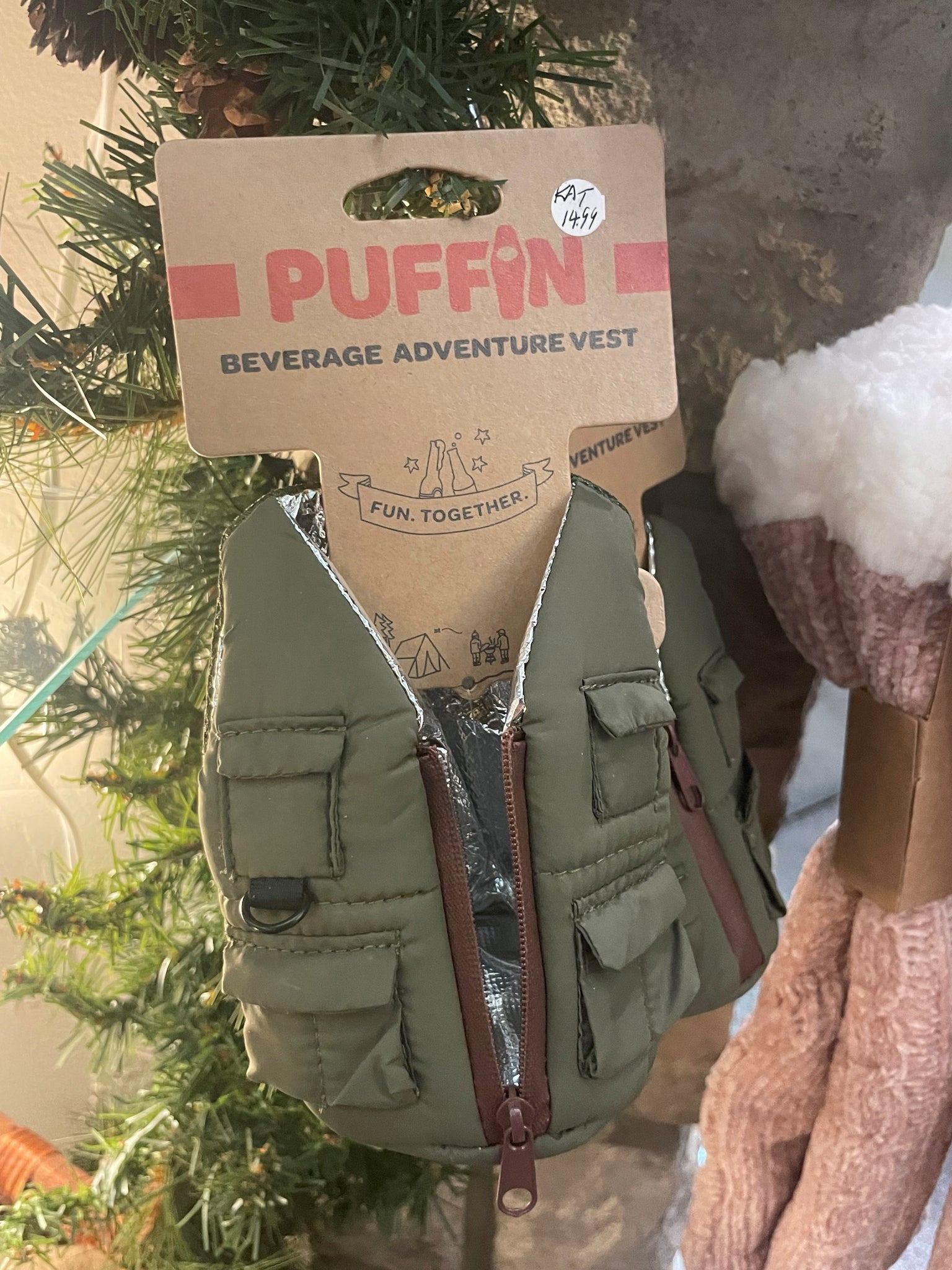 Puffin Beverage Adventure Vest - Tan