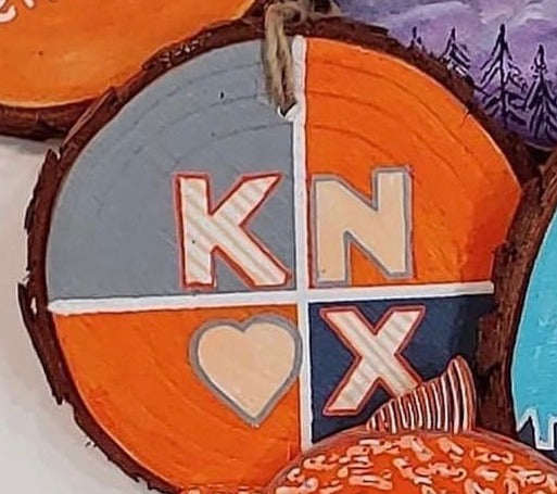 Hand Painted Wood Ornament - Knoxville
